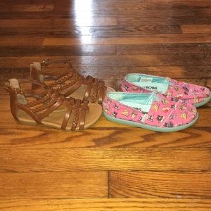 Lot bundle 💙 of girls shoes lil bobs unr8ed sz 13